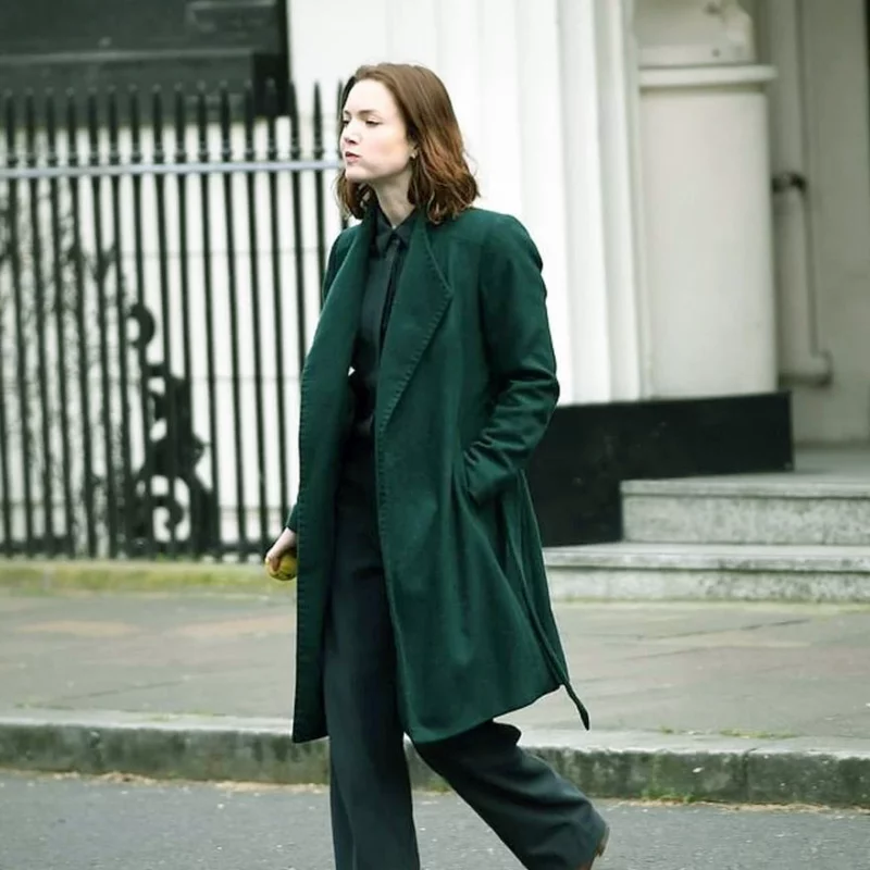 The Capture S03 DI Rachel Carey Green Coat