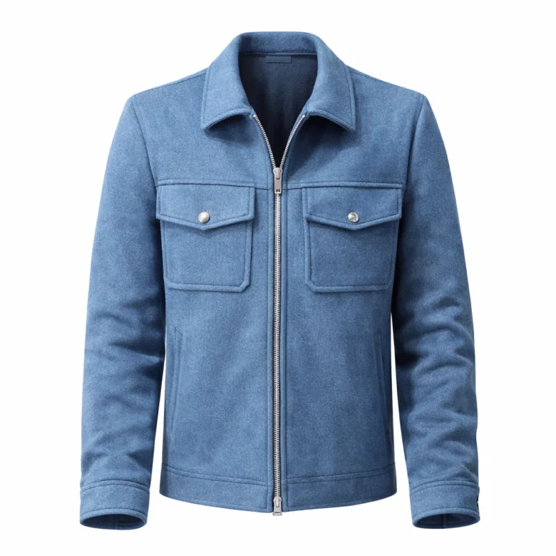 The Copenhagen Test Simu Liu Alexander Hale Blue Jacket