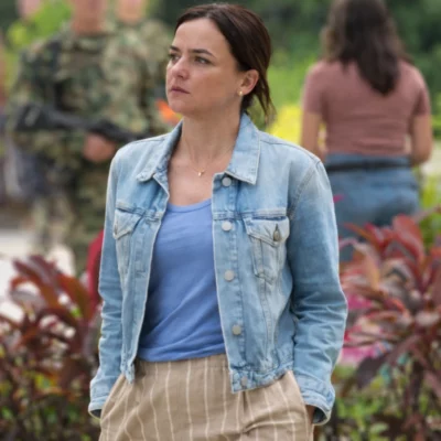 The Night Manager Price-Jones Hayley Squires Blue Jacke