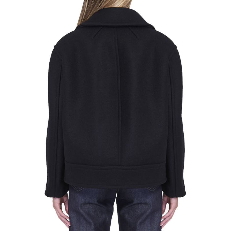 The Traitors Claudia Winkleman Black Wool Peacoat