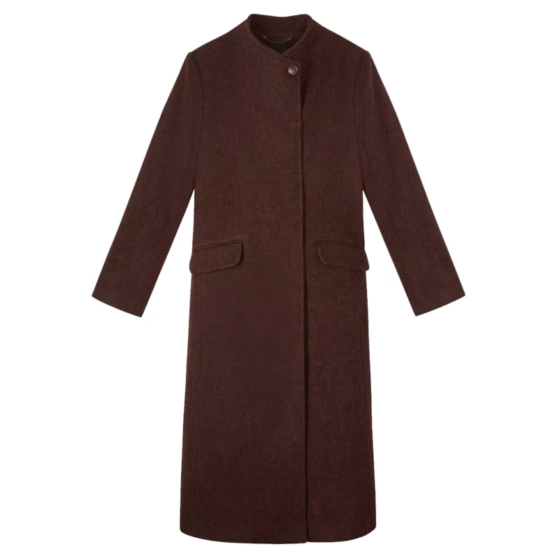 The Traitors S04 Claudia Winkleman Brown Coat