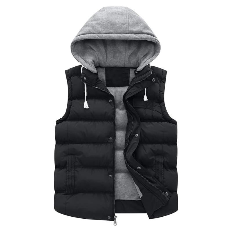 The Traitors S04 Porsha Williams Black Puffer Hooded Vest