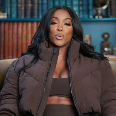 The Traitors S04 Porsha Williams Brown Jacket