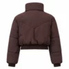 The Traitors S04 TV Porsha Williams Brown Cropped Puffer Jacket