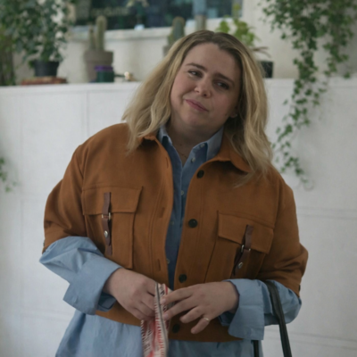 The Twelve Dates 'Til Christmas Mae Whitman Brown Jacket