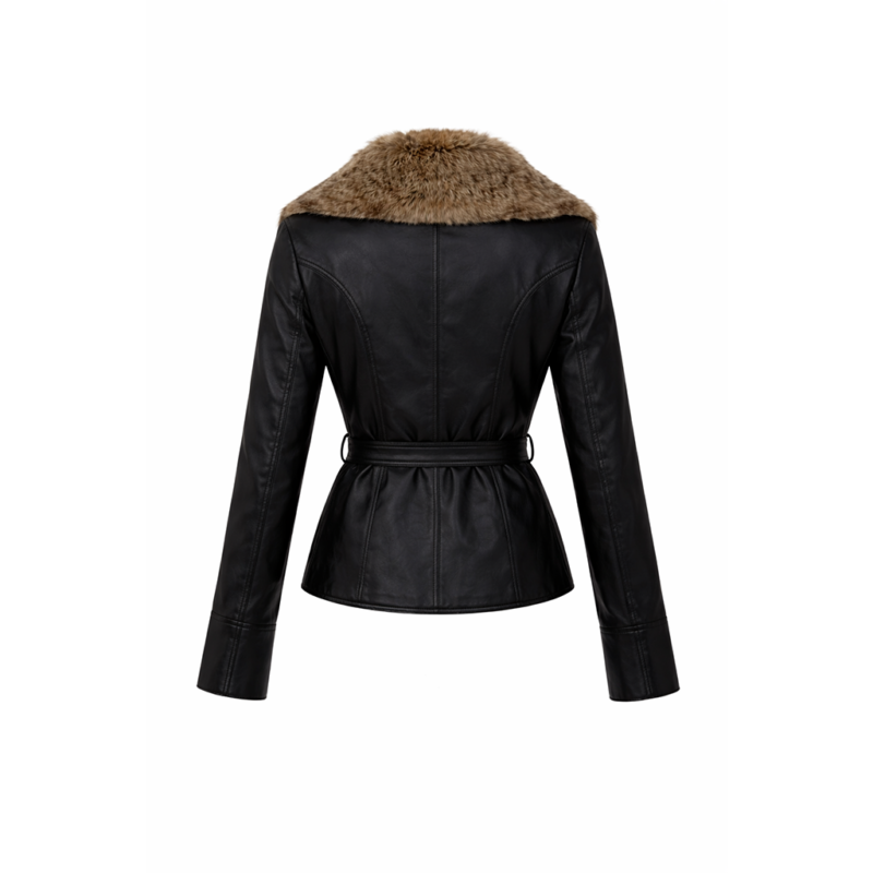 Twila Ponies Haley Lu Richardson Black Leather Jacket