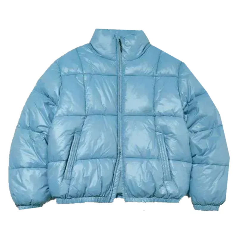 Typhoon Family Lee Jun-Ho Kang Tae-Pung Blue Puffer Jacket