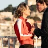 Vanished Kaley Cuoco Alice Red Bomber Jacket