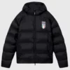 Winter Olympics 2026 Team Italy Black Puffer Jacket