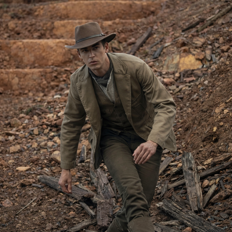 Young Sherlock Hero Fiennes Sherlock Holmes Beige Blazer