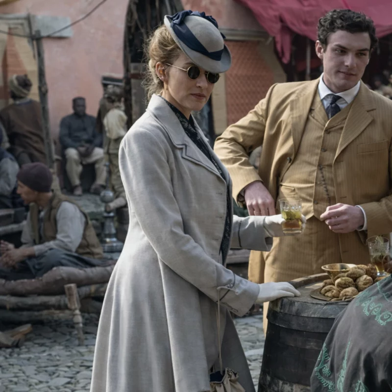 Young Sherlock Natascha McElhone Grey Coat