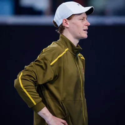 Australian Open 2026 Jannik Sinner Green Track Jacket