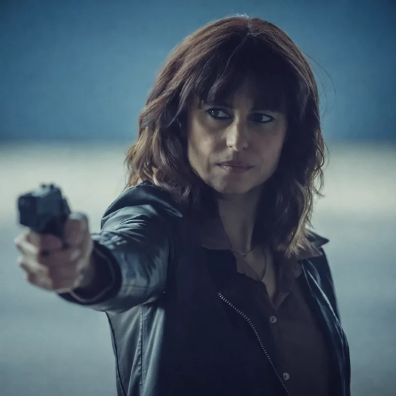 Betrayal S01 Zahra Ahmadi Mehreen Askari-Evans Black Jacket