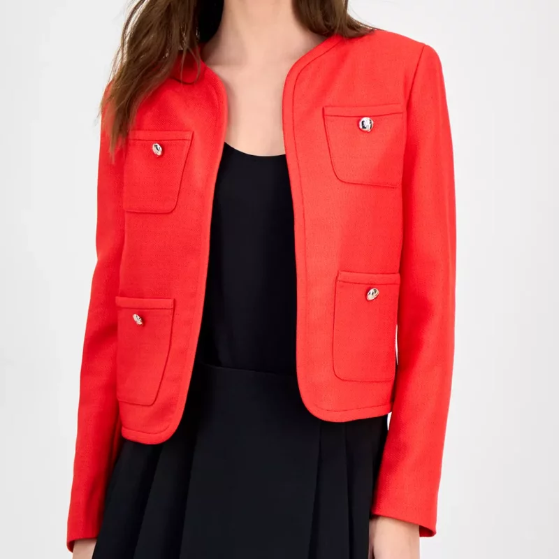 Beyond the Gates S02 Caroline Lee Ellie Wang Red Jacket