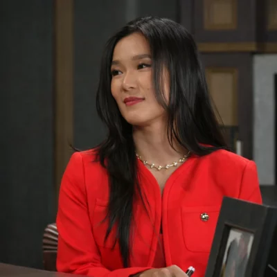 Beyond the Gates S02 Caroline Lee Red Jacket