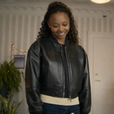 Brilliant Minds S02 Ashleigh LaThrop Black Jacket