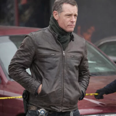Chicago PD S13 Jason Voight Brown Jacket