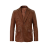 Dark Winds S04 Premiere Luke Barnett Toby Shaw Brown Leather Jacket
