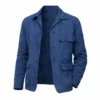 Death in Paradise S15 DI Mervin Wilson Don Gilet Blue Jacket