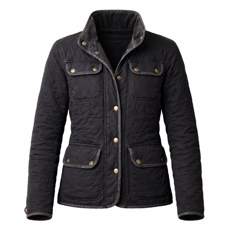 Drops of God S02 Fleur Geffrier Quilted Camille LÃ©ger Black Jacket