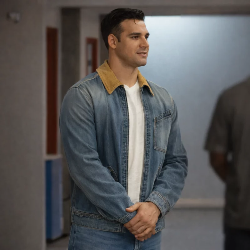 Ed Diaz 9-1-1 S09 Ryan Guzman Denim Jacket