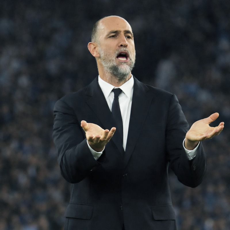 Football Manager 2026 and Former Player Igor Tudor Black Blazer