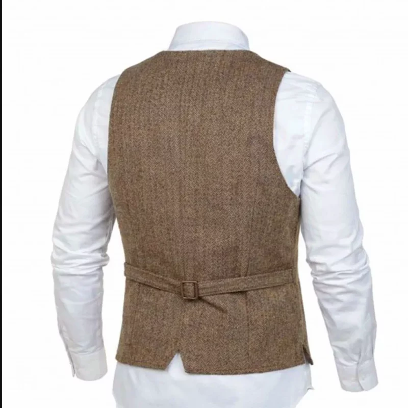 Half Man Jamie Bell Brown Vest