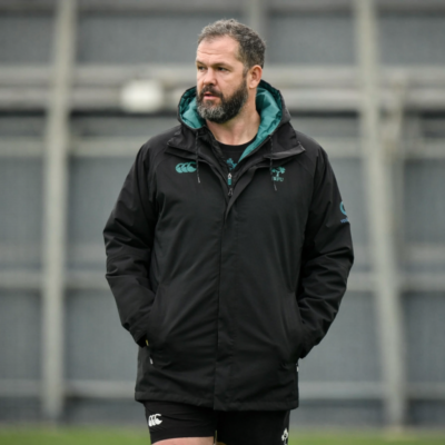 Head Coach Andy Farrell Black Hooded Jacket