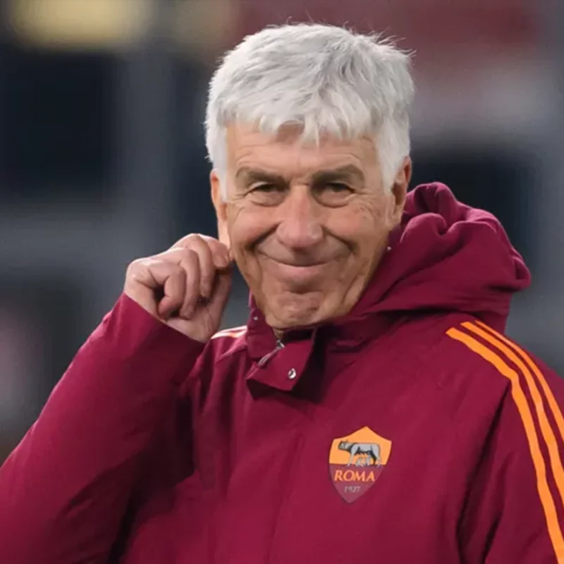 Head Coach Gian Piero Gasperini Red Hooded Coat