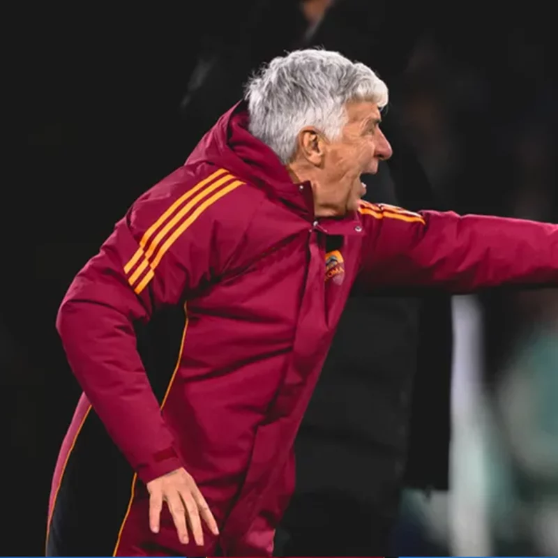 Head Coach Gian Piero Red Hooded Coat