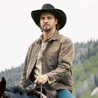 Marshals S01 Kayce Dutton Luke Grimes Brown Jacket