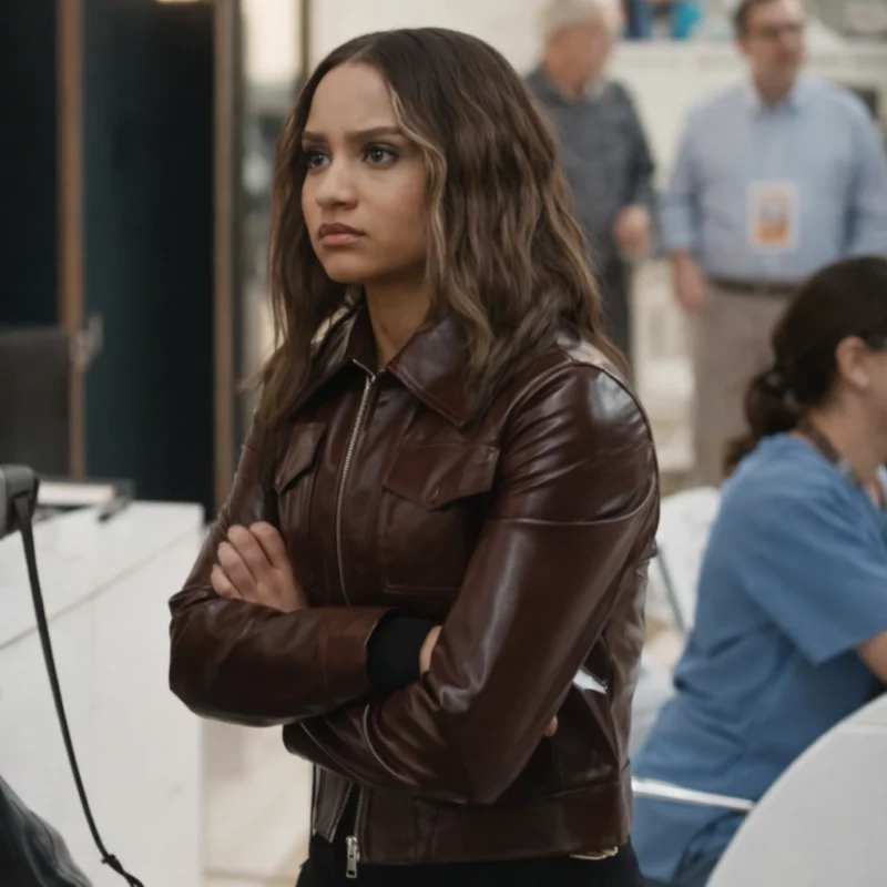 May Grant 9-1-1 S09 Corinne Massiah Brown Jacket
