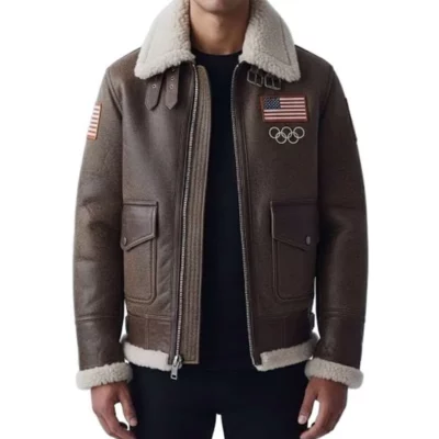 Olympics 2026 Team USA Brown Jacket