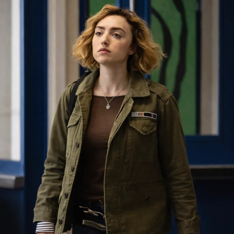 School Spirits S03 Peyton List Nears Green Jacket