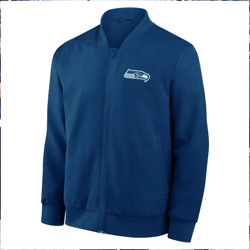 Seahawks Super Bowl LX Mike Macdonald Blue Bomber Jacket