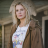 Signing Tony Raymond Mira Sorvino Brown Jacket