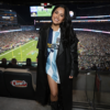 Super Bowl LX Becky G Black Leather Coat