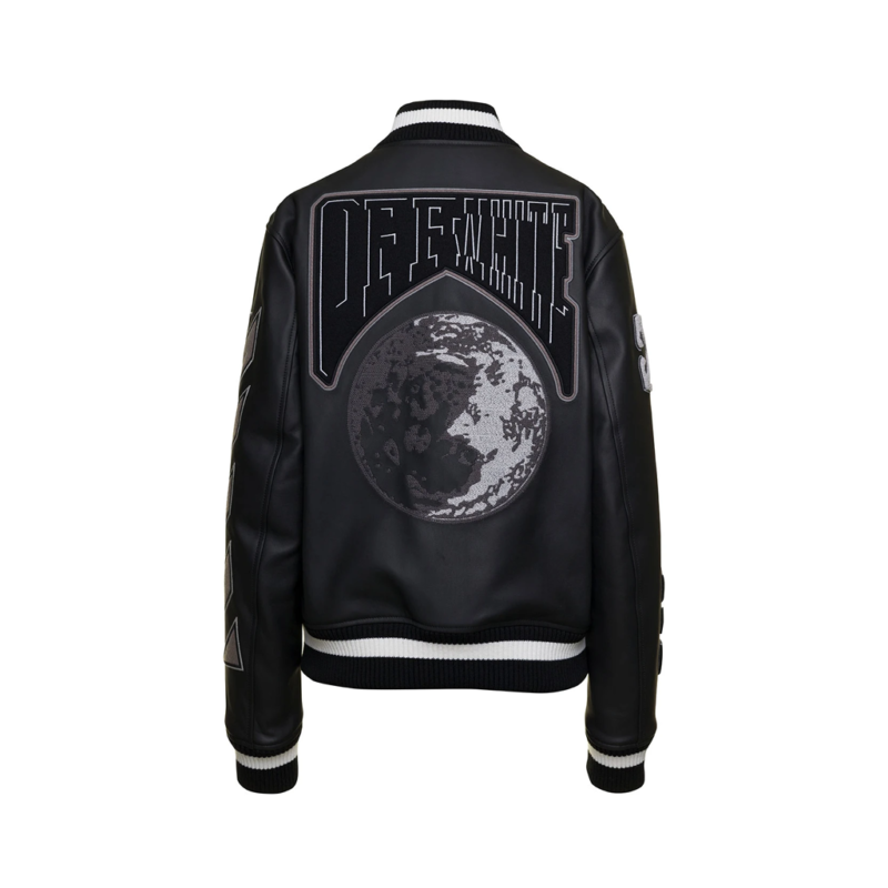 Super Bowl LX Carter Black Varsity Leather Jacket