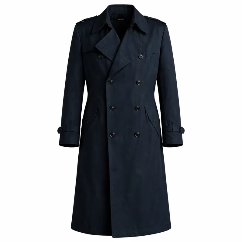 The Big Fake Claudio Santamaria Sarto Black Coat
