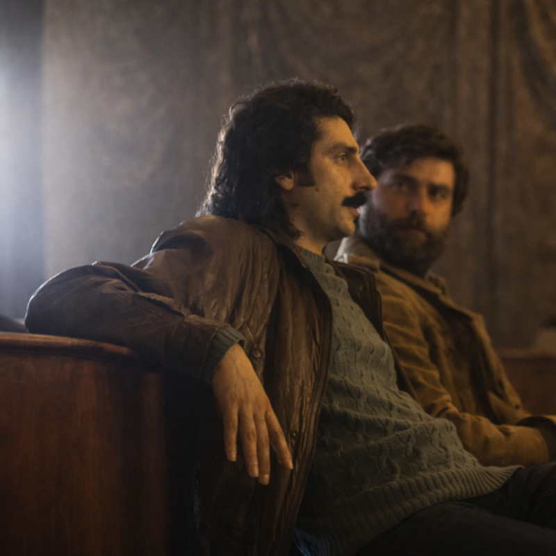 The Big Fake Pietro Castellitto Brown Leather Jacket