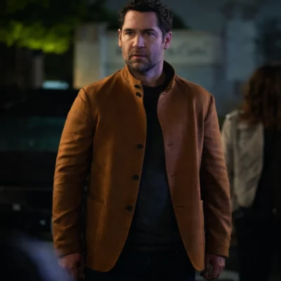 The Lincoln Lawyer S04 Manuel Garcia-Rulfo Brown Jacket