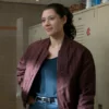 Violet Mikami Chicago Fire S14 Hanako Greensmith Maroon Jacket