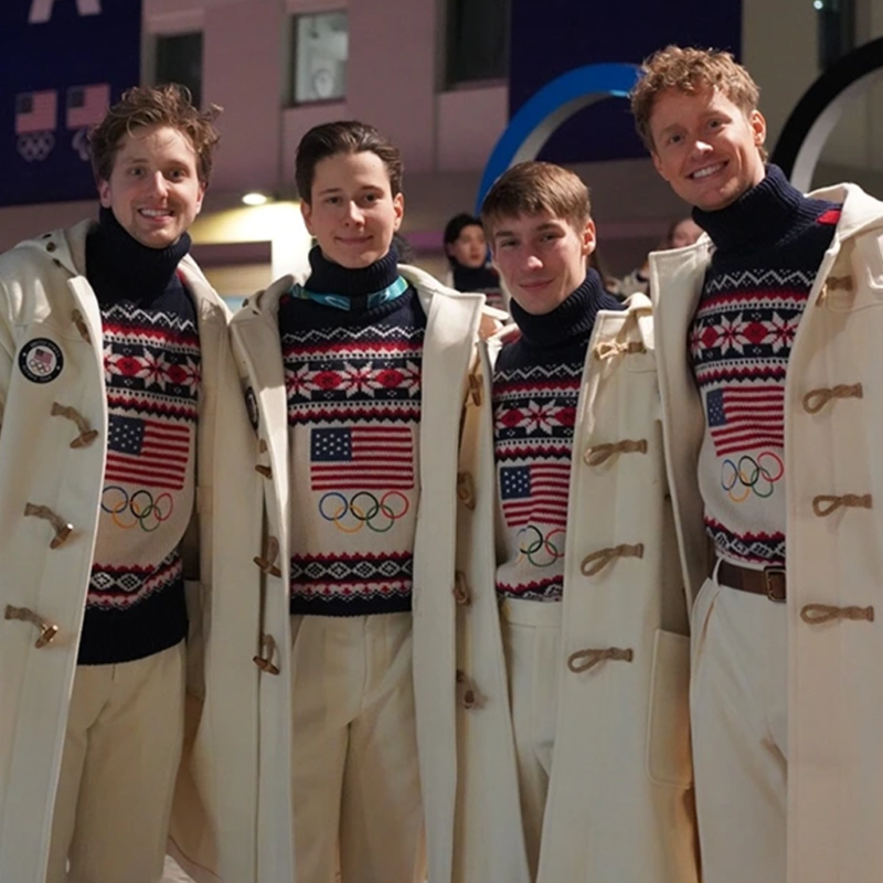 Winter Olympic Team USA Duffle Hooded Coat