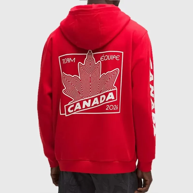 Winter Olympics 2026 Team Canada Pullover Red Hoodie