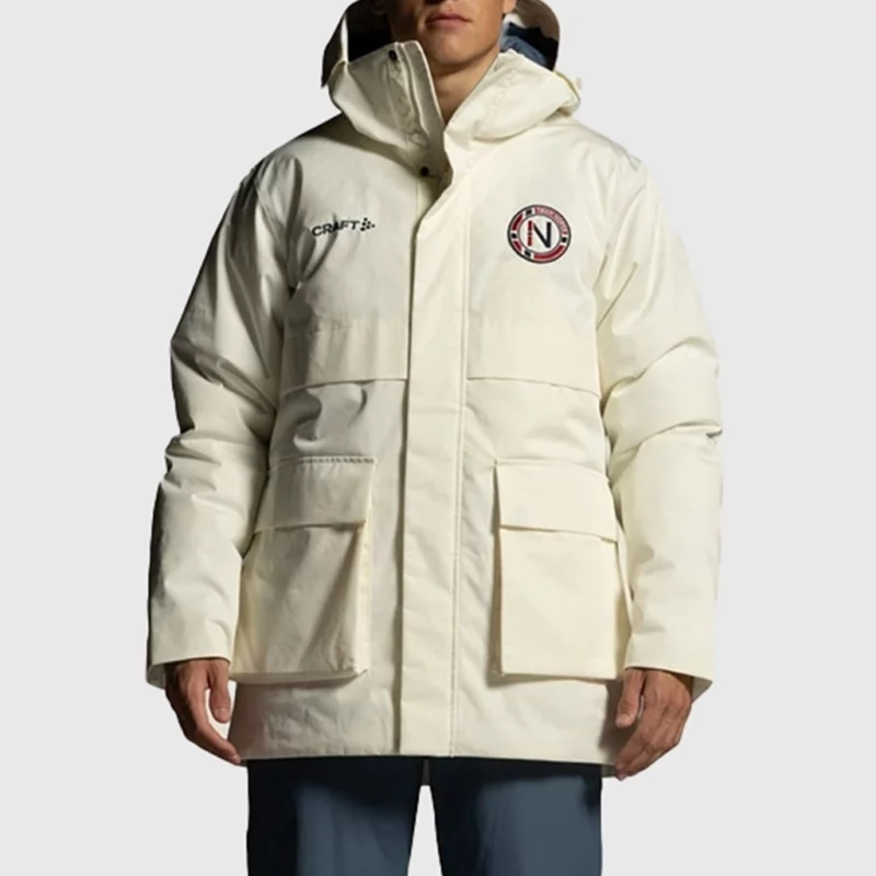 Winter Olympics 2026 Team Norway Off White Hooded Jacket