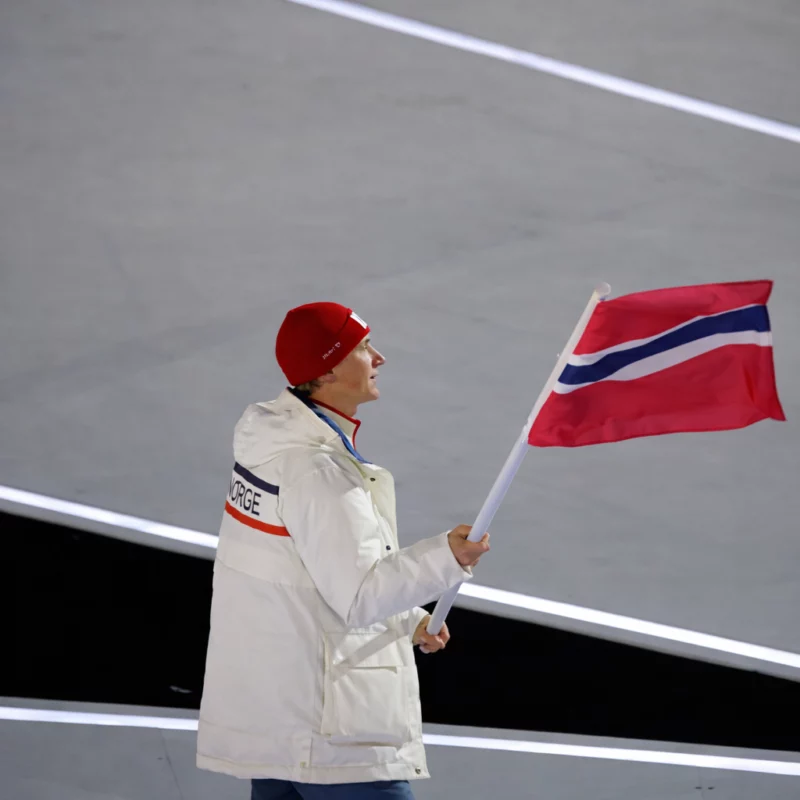 Winter Olympics 2026 Team Norway White Hooded Jacket