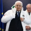 Winter Olympics Team Italy Mattarella White Hooded Jacket