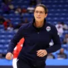Basketball World Cup 2026 Stephanie White Blue Jacket front view
