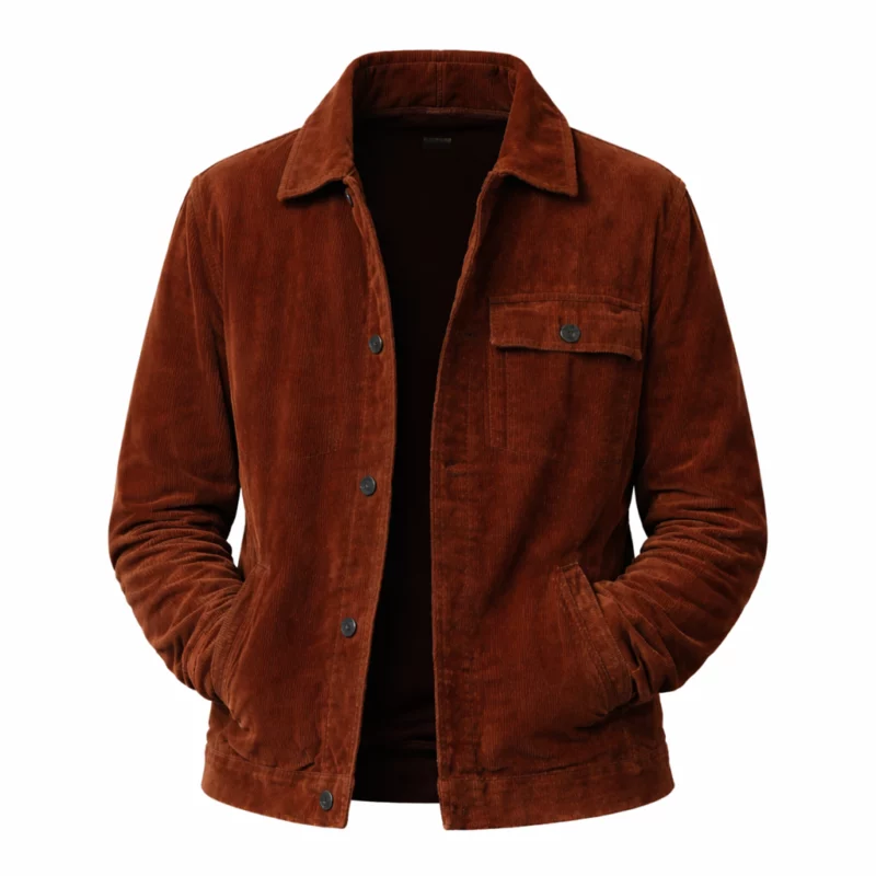 Beyond the Gates S02 Mike Manning Brown Corduroy Jacket