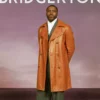 Bridgerton S04 Will Mondrich Brown Leather Coat